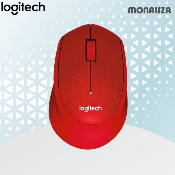 Logitech Wireless Mouse Silent M331 - (Black / Blue / Red) - Image 3