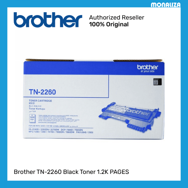 Brother TN-2260 Black Toner 1.2K PAGES