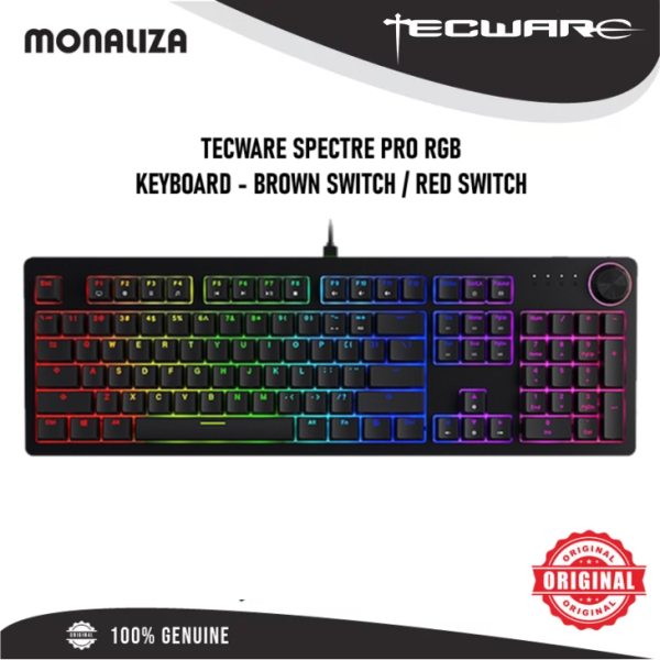 Tecware Spectre Pro RGB Keyboard - Brown Switch / Red Switch